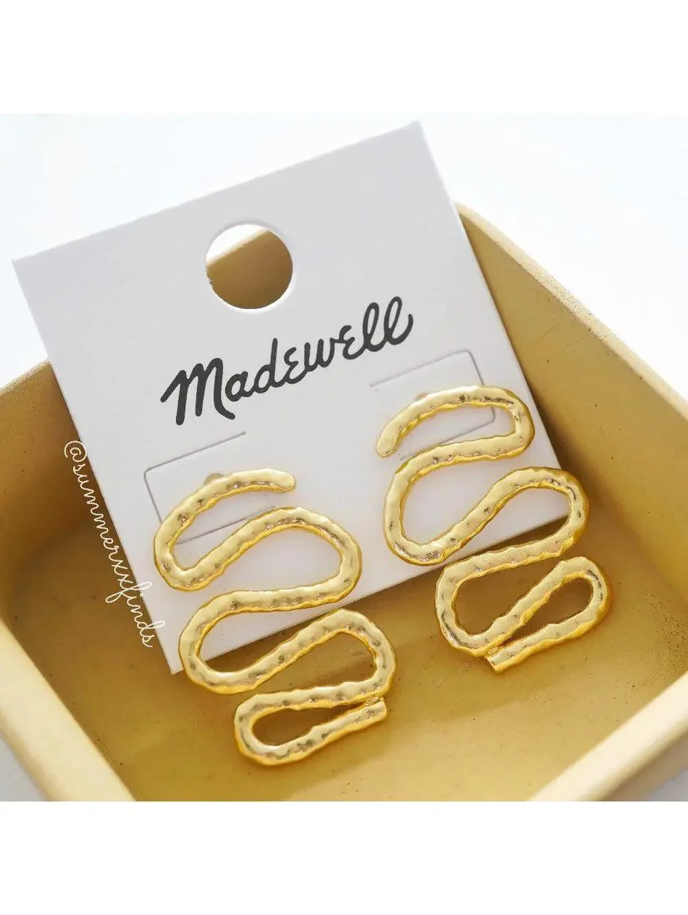 Madewell Wavy Drop Earrings